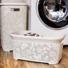 Kosz na bieliznę 55l FANCY, krem